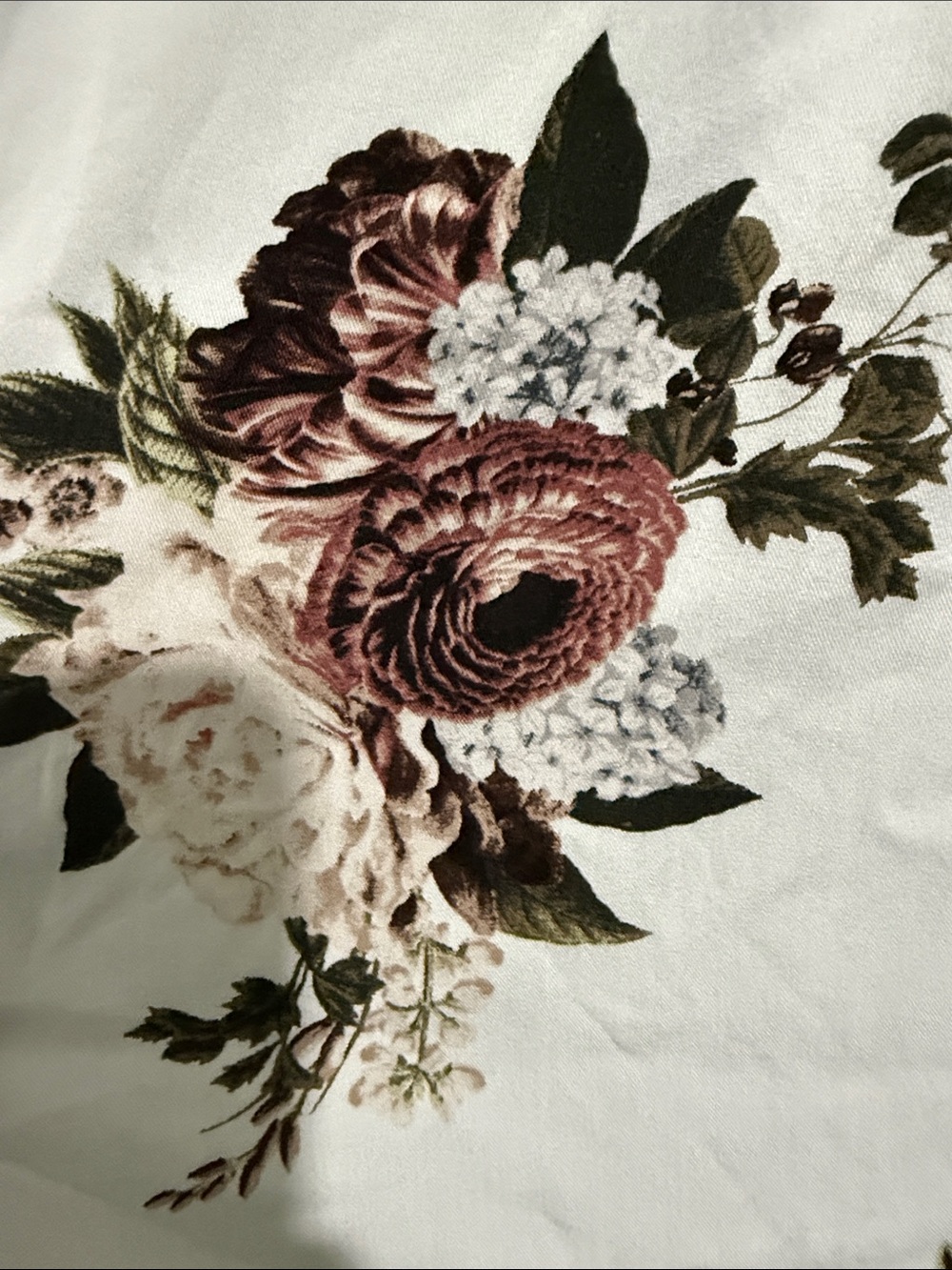 torrid White Floral Lace-Trim Peasant Blouse with Pink Roses - Picture 7 of 10